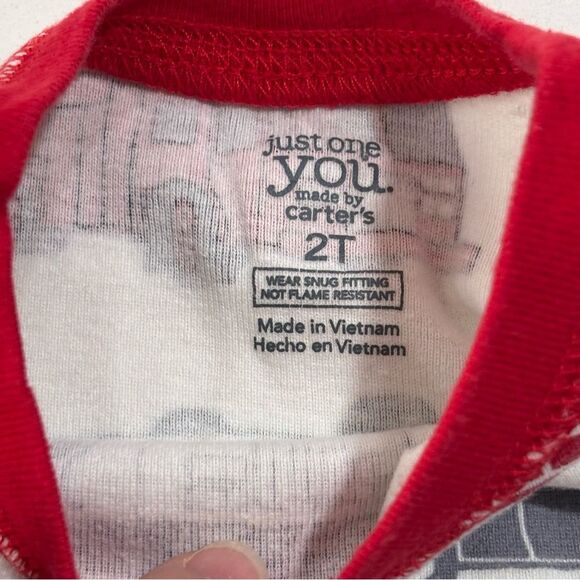 Carter’s | Boys FIREMAN 4-piece PAJAMA SET Pjs Snug Fitting Firetruck Size 2T - Picture 11 of 16